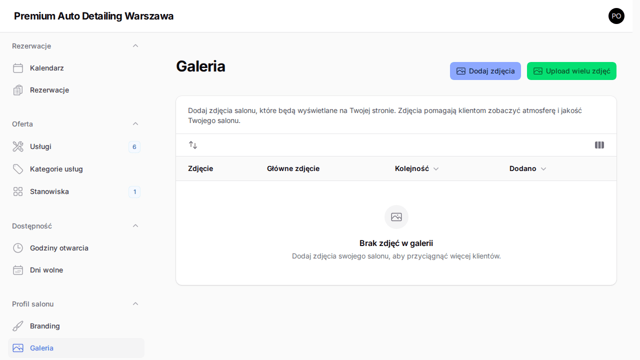 Galeria portfolio salonu DetailerSpot - widok realizacji
