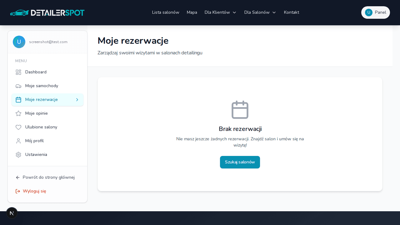 Proces rezerwacji - wybór usługi i terminu wizyty